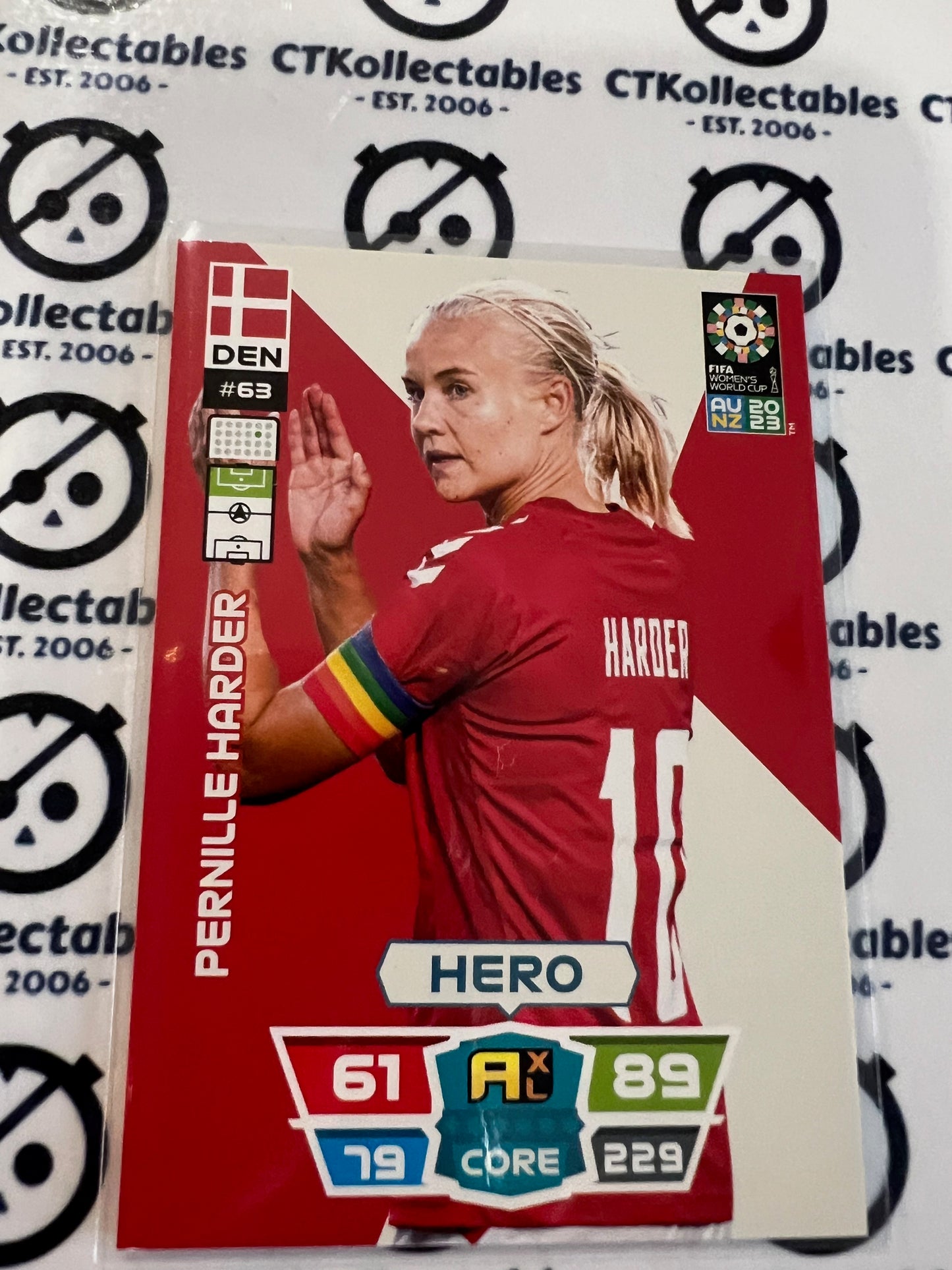 2023 FIFA WWC Adrenalyn Base Card #63 Pernille Harder DEN