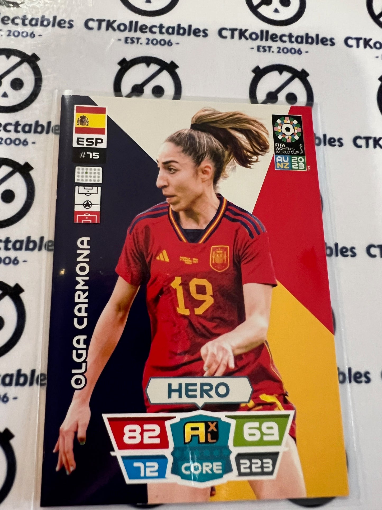 2023 FIFA WWC Adrenalyn Base Card #75 Olga Carmona ESP