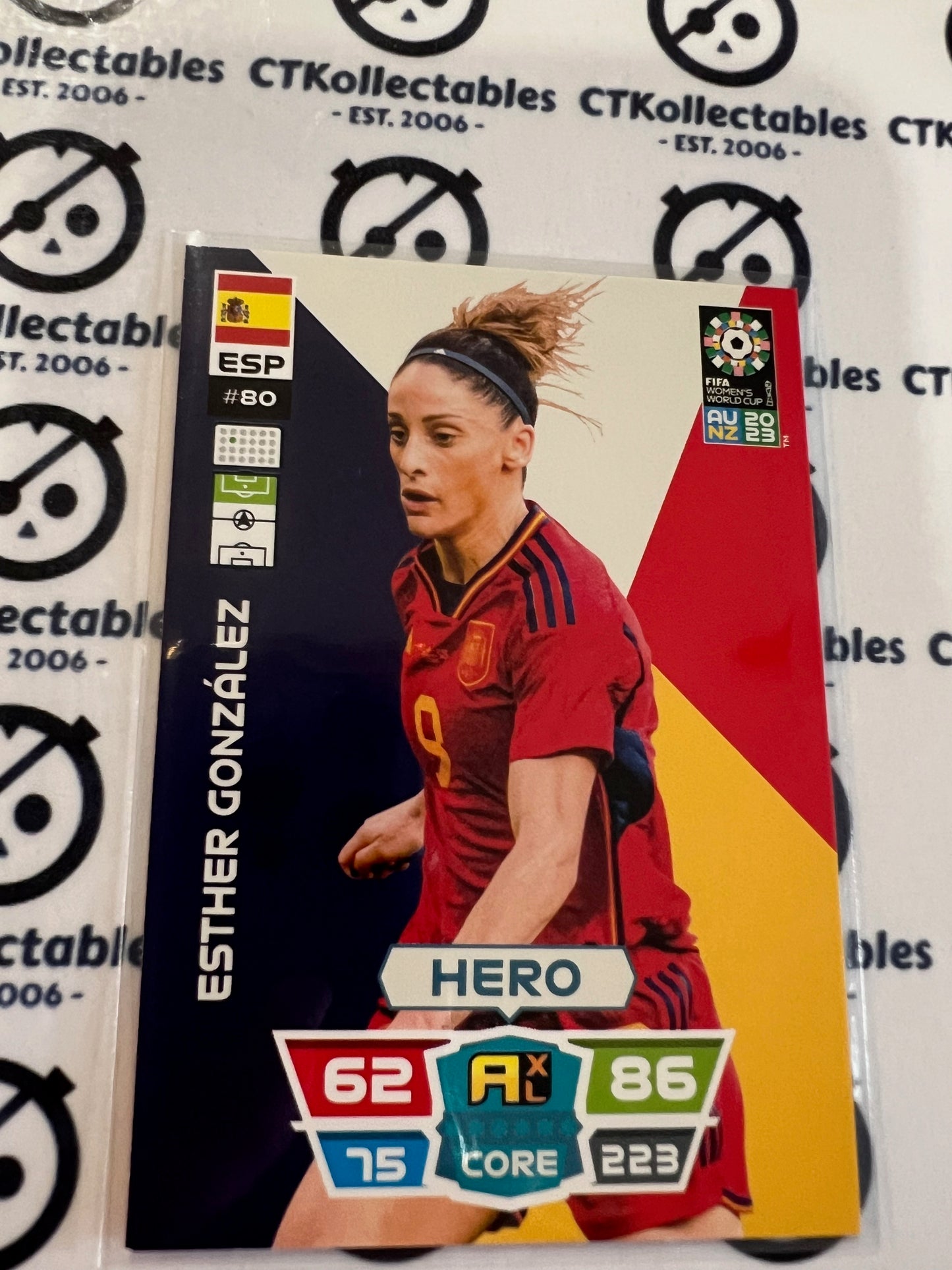 2023 FIFA WWC Adrenalyn Base Card #80 Esther Gonzalez ESP