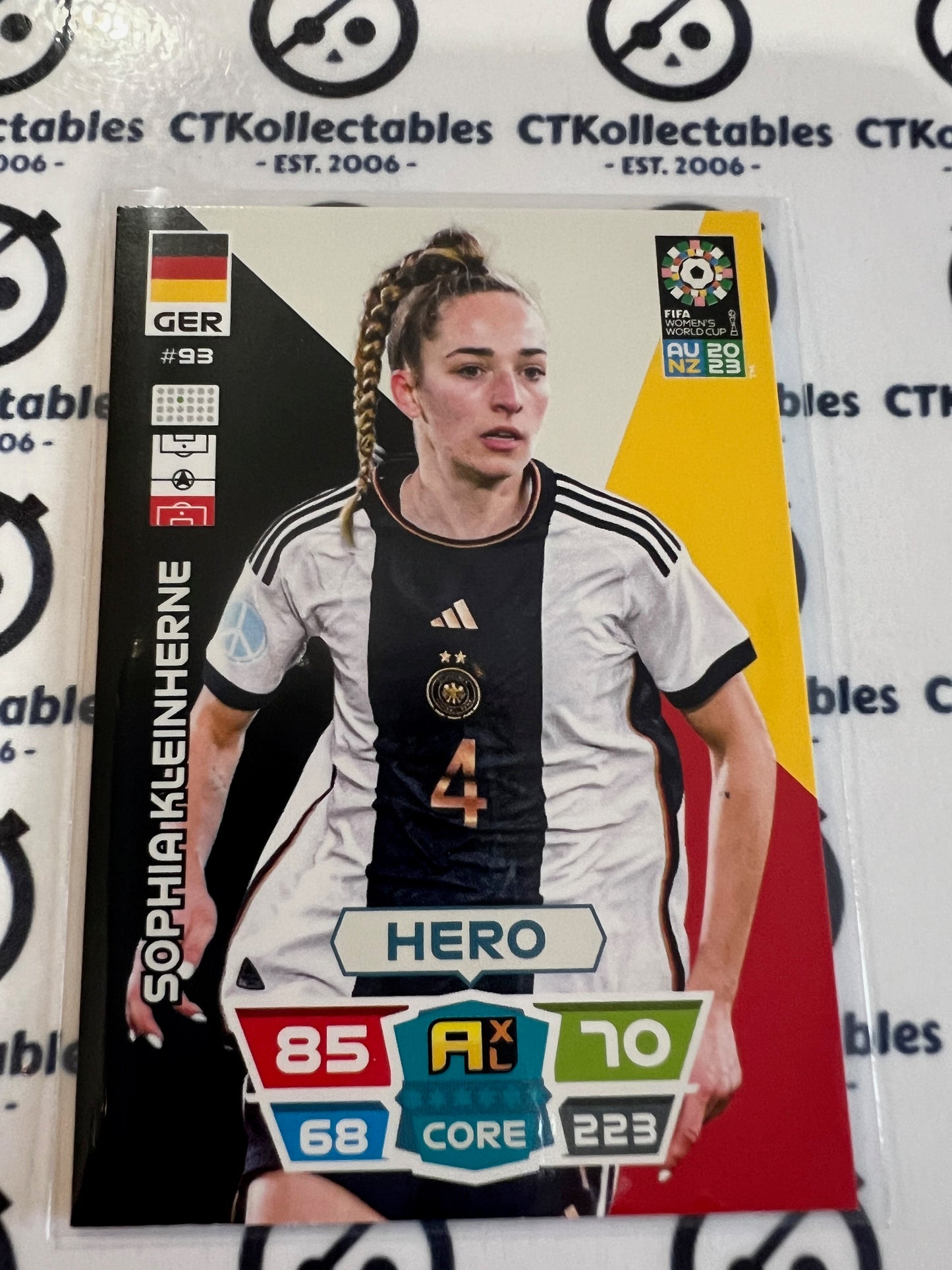 2023 FIFA WWC Adrenalyn Base Card #93 Sophia Klein-Einherne GER