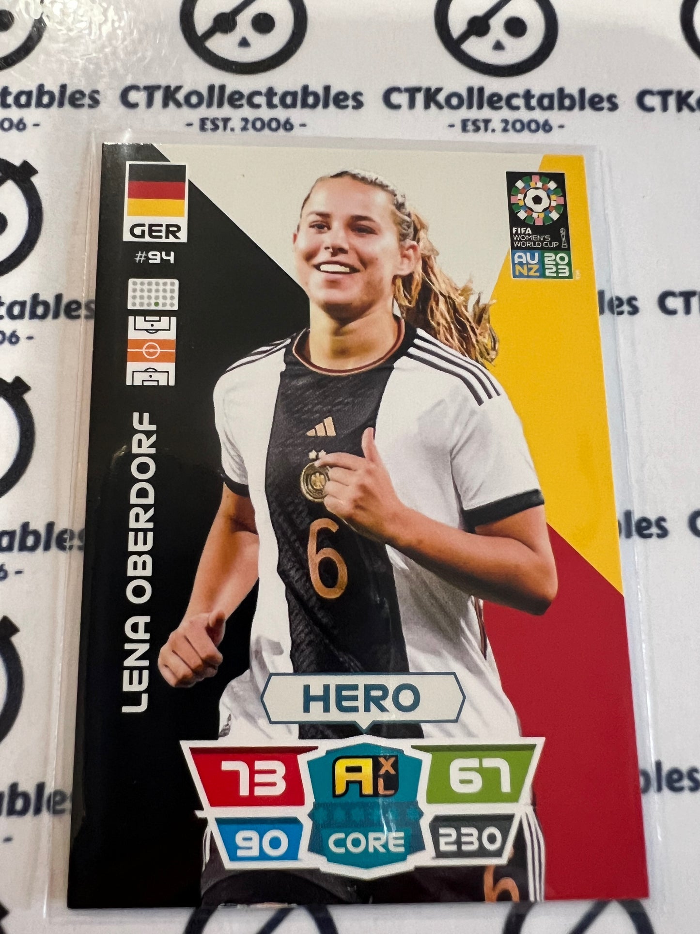 2023 FIFA WWC Adrenalyn Base Card #94 Lena Oberdorf GER