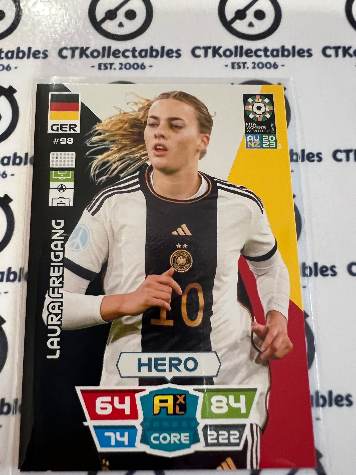 2023 FIFA WWC Adrenalyn Base Card #98 Laura Freigang GER