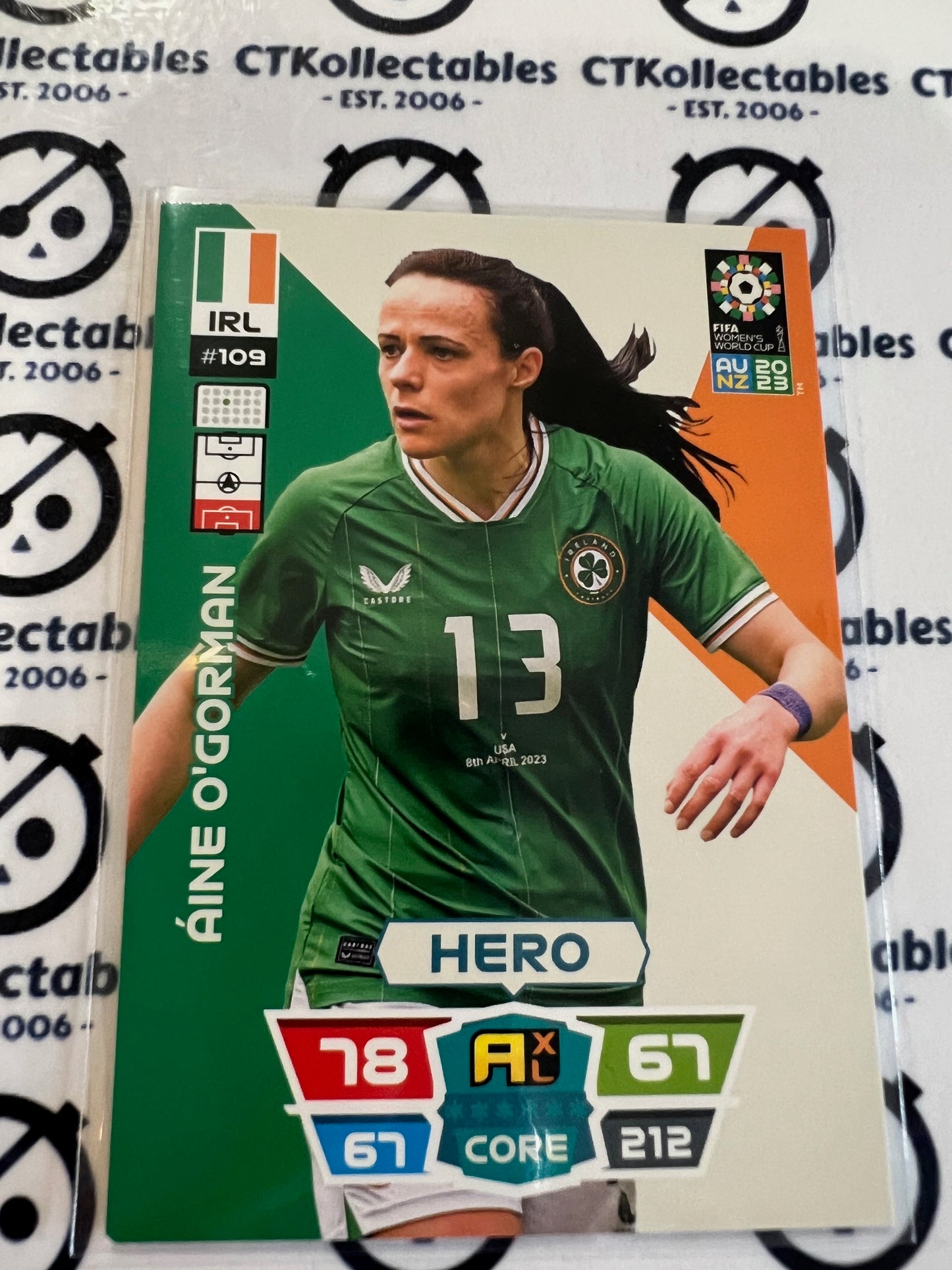 2023 FIFA WWC Adrenalyn Base Card #109 Aine O'Gorman IRL