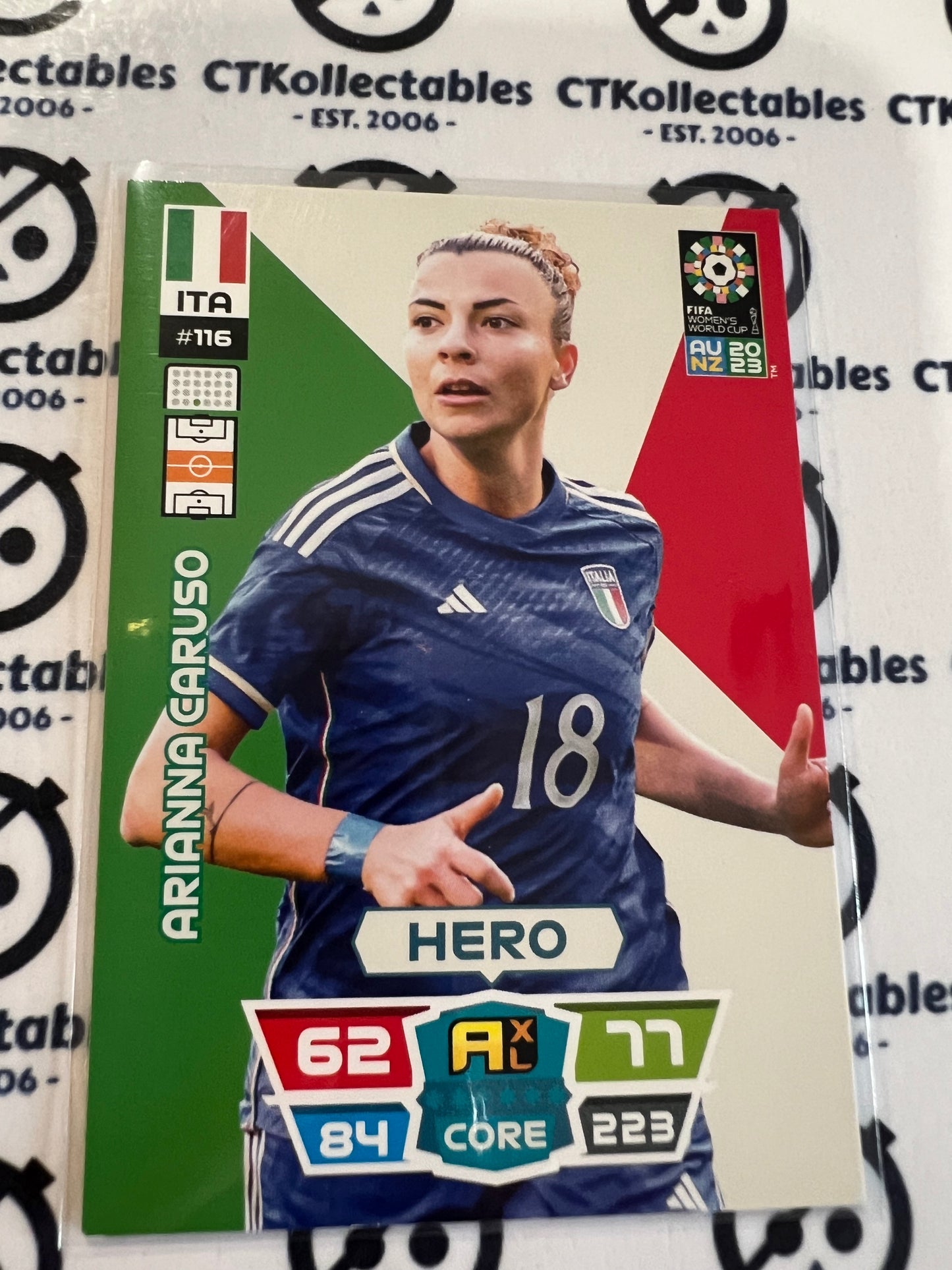 2023 FIFA WWC Adrenalyn Base Card #116 Arianna Caruso ITA