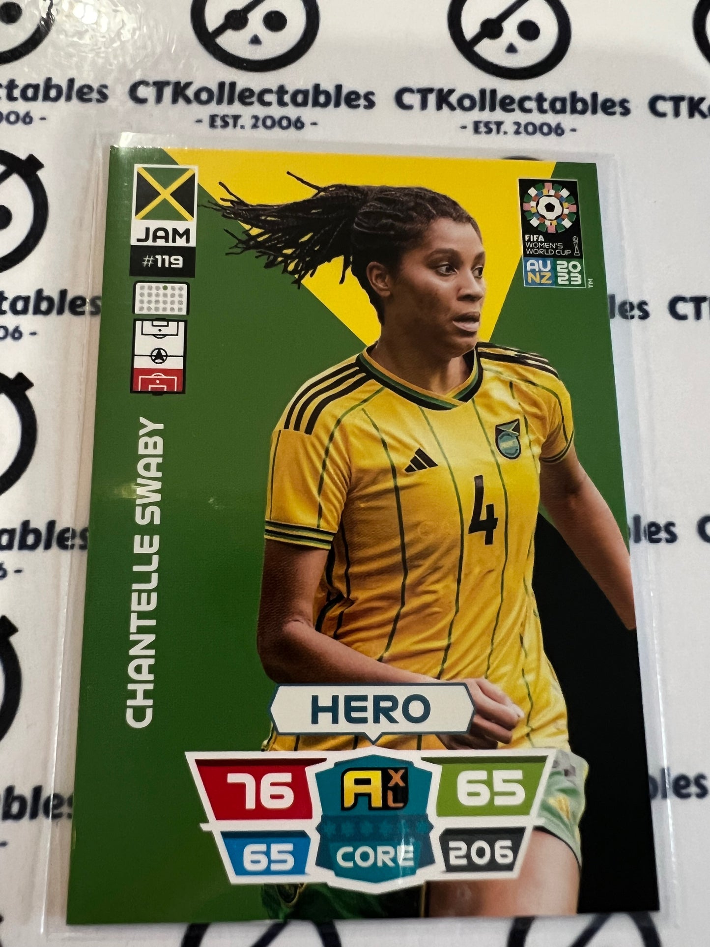 2023 FIFA WWC Adrenalyn Base Card #119 Chantelle Swaby JAM