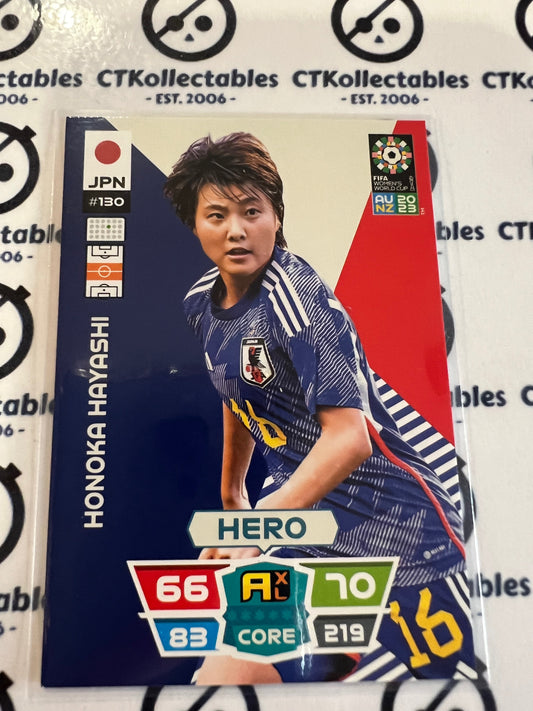 2023 FIFA WWC Adrenalyn Base Card #130 Honoka Hayashi JPN