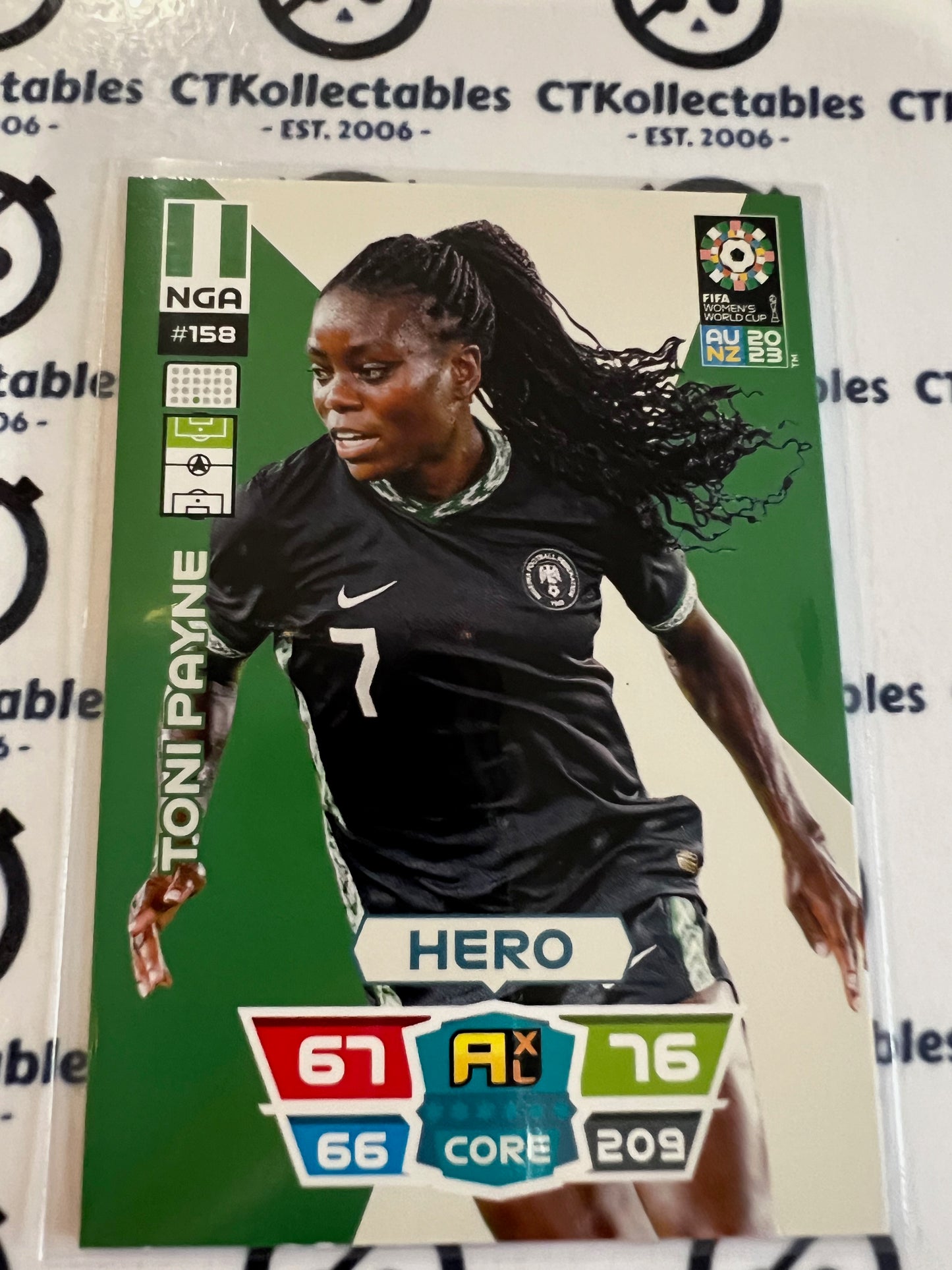 2023 FIFA WWC Adrenalyn Base Card #158 Toni Payne NGA