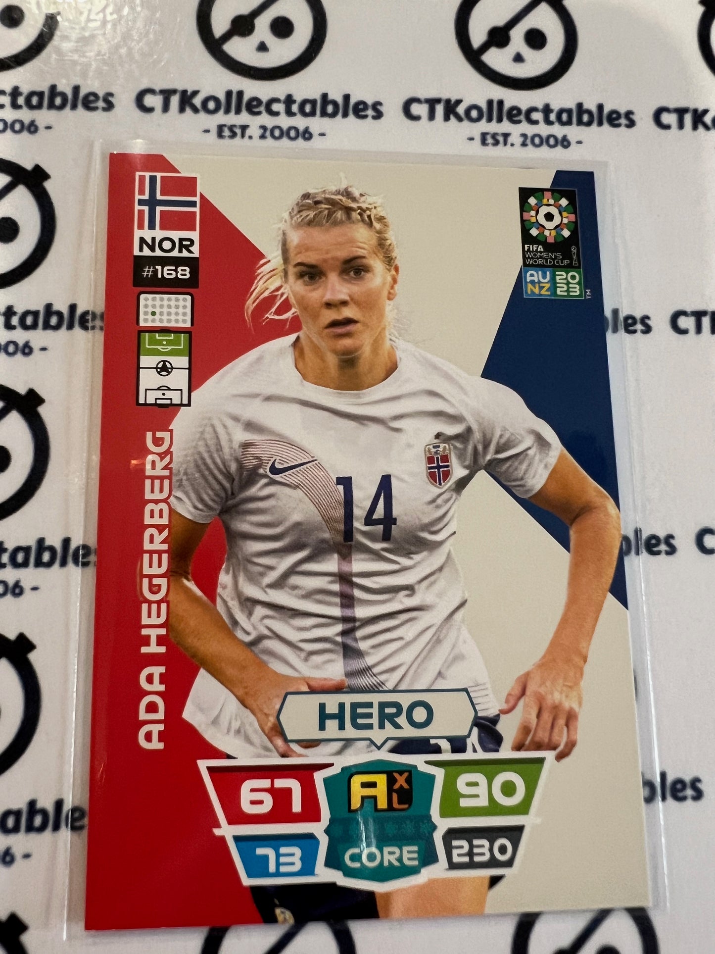 2023 FIFA WWC Adrenalyn Base Card #168 Ada Hegerberg NOR