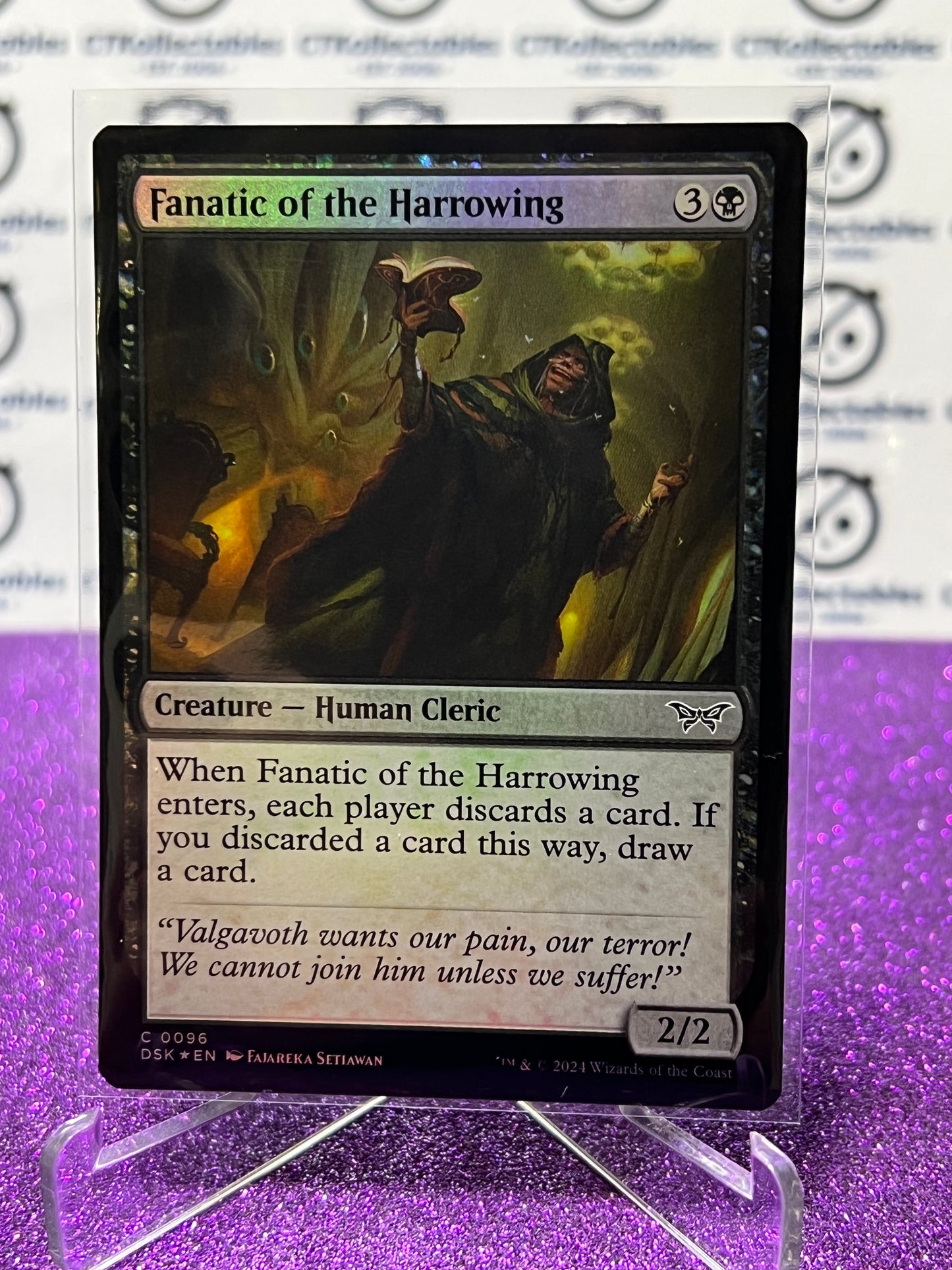 2024 MAGIC THE GATHERING DUSKMOURN HOUSE OF HORROR FANTASTIC OF THE HARROWING # C 0096 FOIL  CREATURE-HUMAN CLERIC CARD