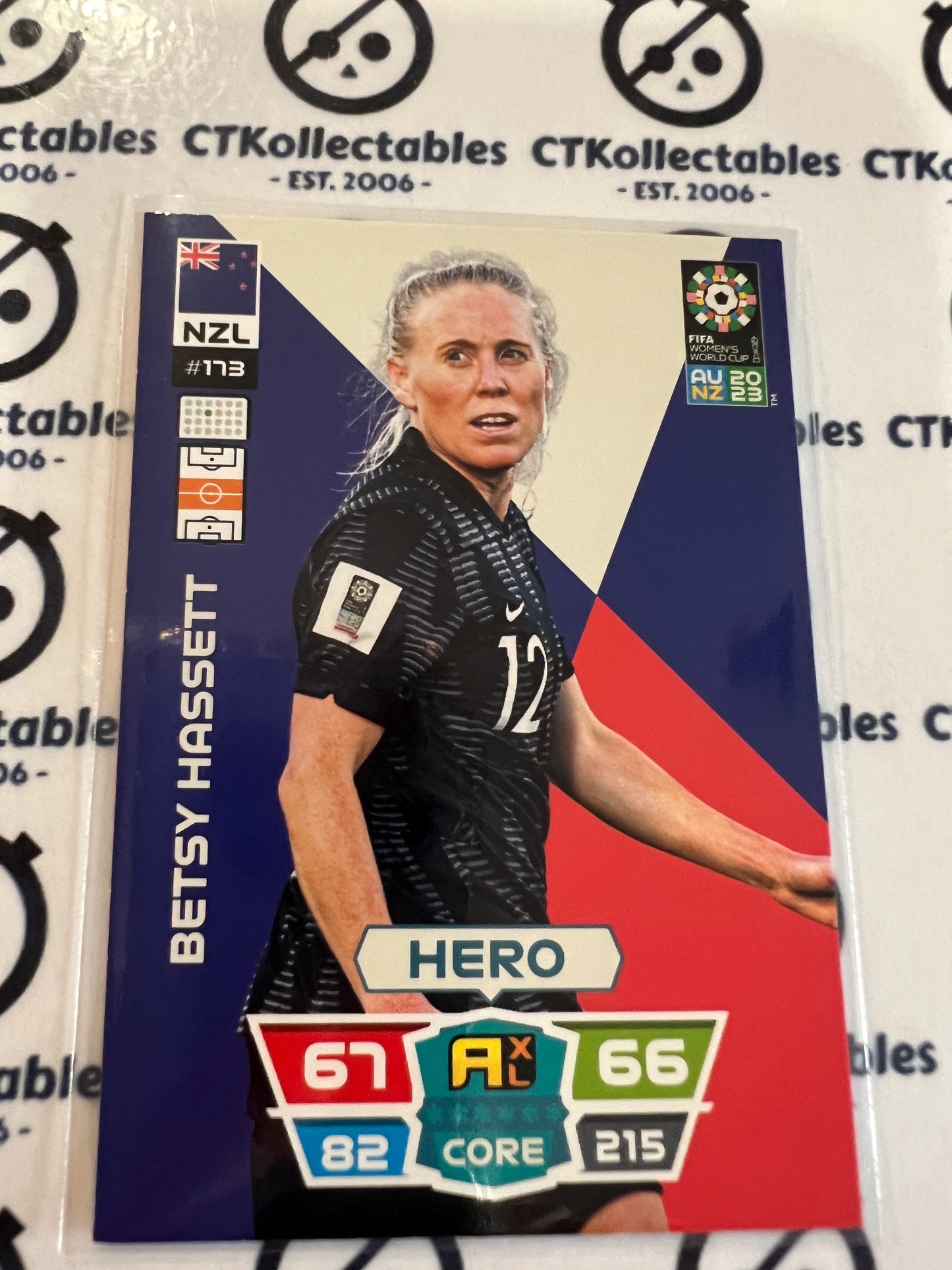 2023 FIFA WWC Adrenalyn Base Card #173 Betsy Hassett NZL