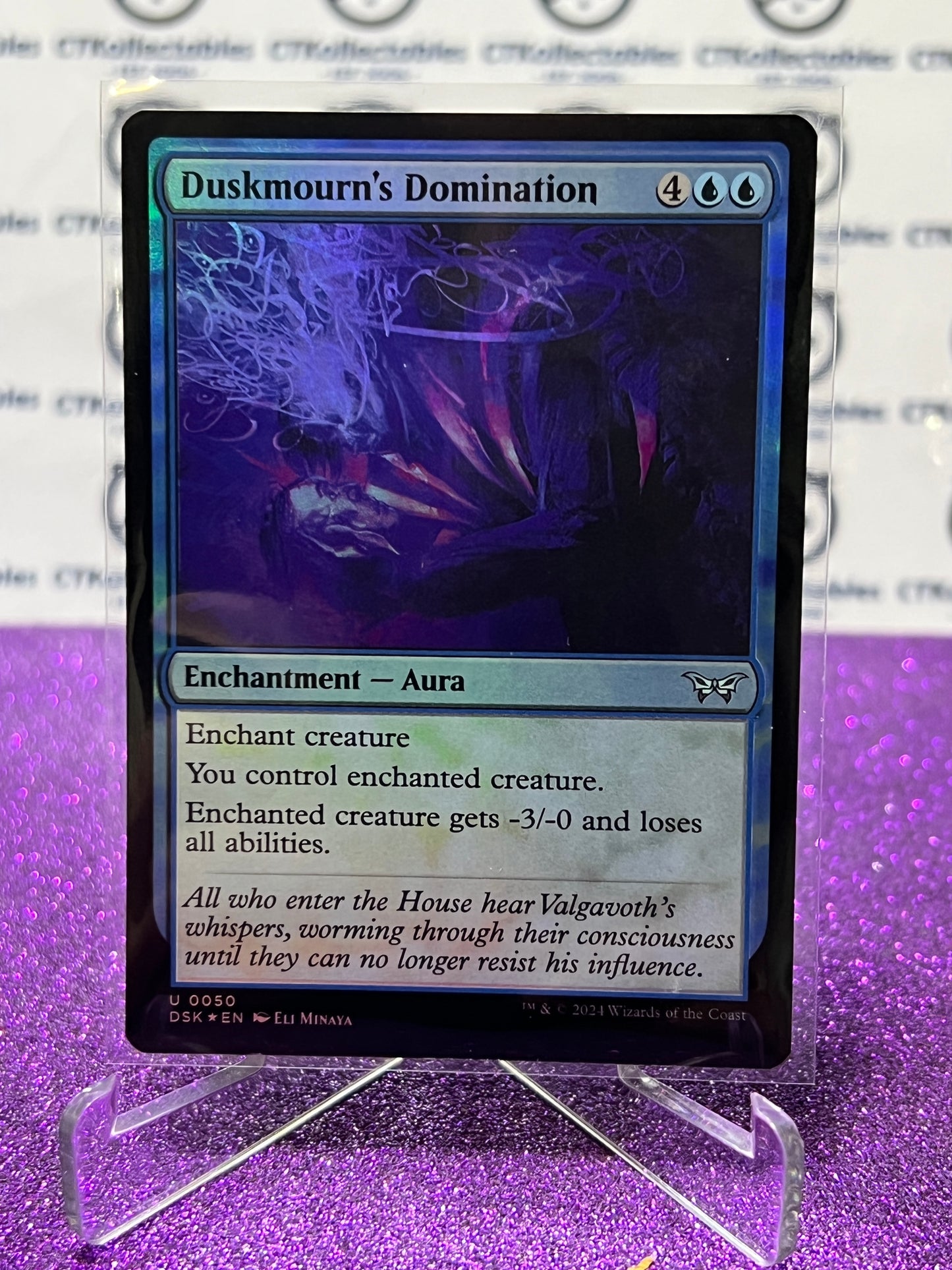 2024 MAGIC THE GATHERING DUSKMOURN HOUSE OF HORROR DUSKMOURN'S DOMINATION  # U 0050 FOIL  ENCHANTMENT-AURA CARD