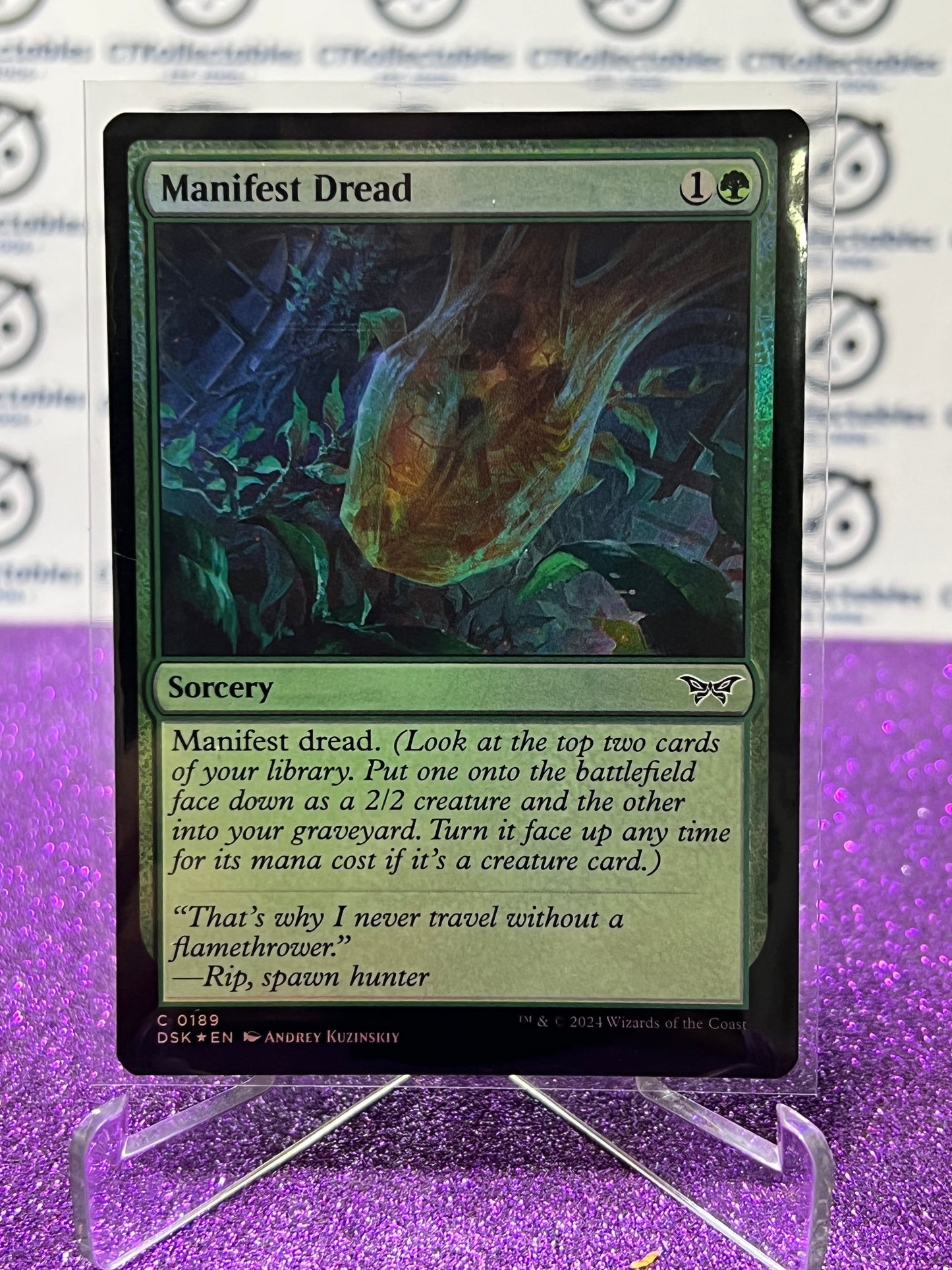 2024 MAGIC THE GATHERING DUSKMOURN HOUSE OF HORROR MANIFEST DREAD # C 0189 FOIL SORCERY CARD