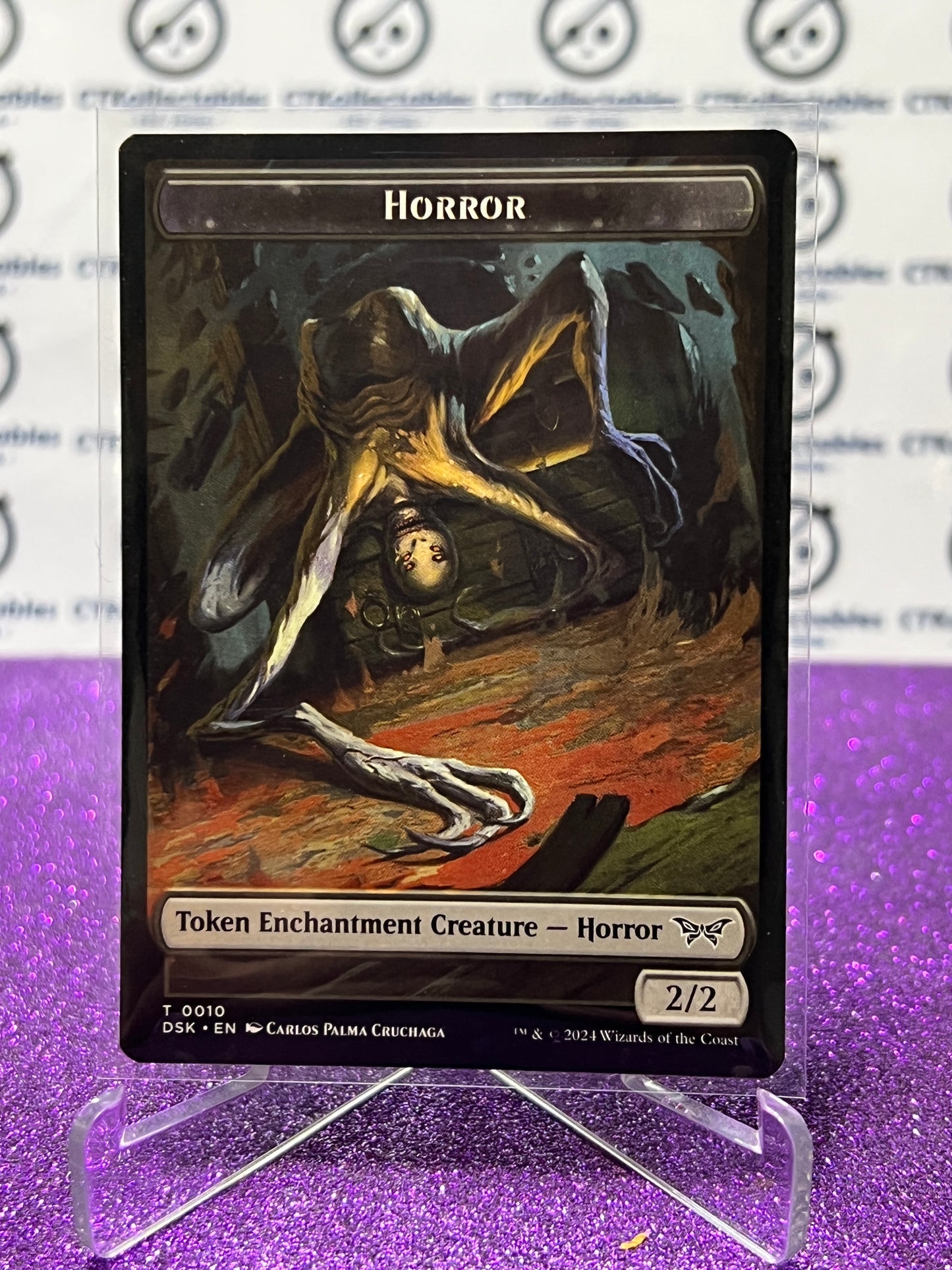 2024 MAGIC THE GATHERING DUSKMOURN HOUSE OF HORROR HORROR TOKEN  # T 0010 NON-FOIL ENCHANTMENT CREATURE - HORROR CARD