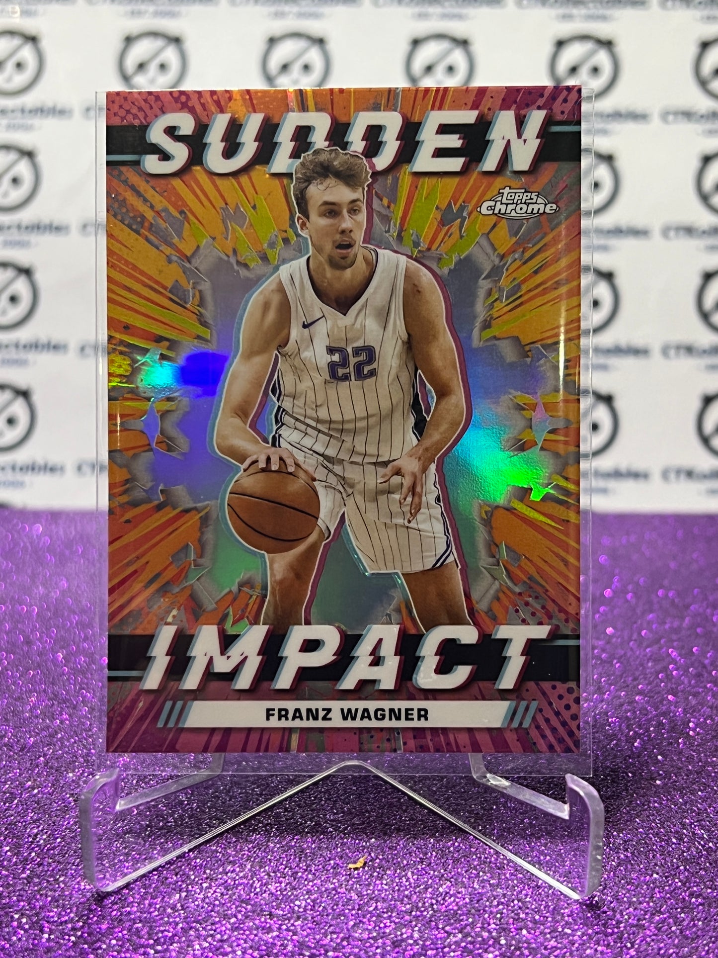 2023-24 TOPPS CHROME FRANZ WAGNER # SI-24 SUDDEN IMPACT  ORLANDO MAGIC BASKETBALL