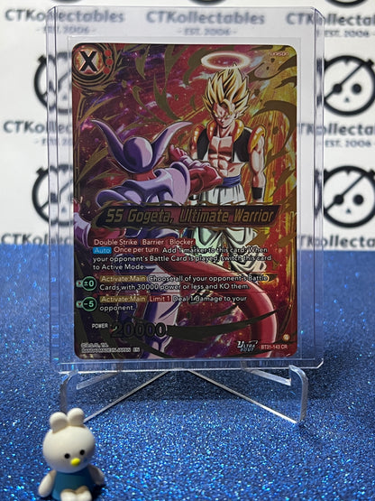DRAGON BALL IMPACT BEYOND DIMENSIONS SS GOGETA, ULTIMATE WARRIOR # BT31-143 CR FOIL CARD