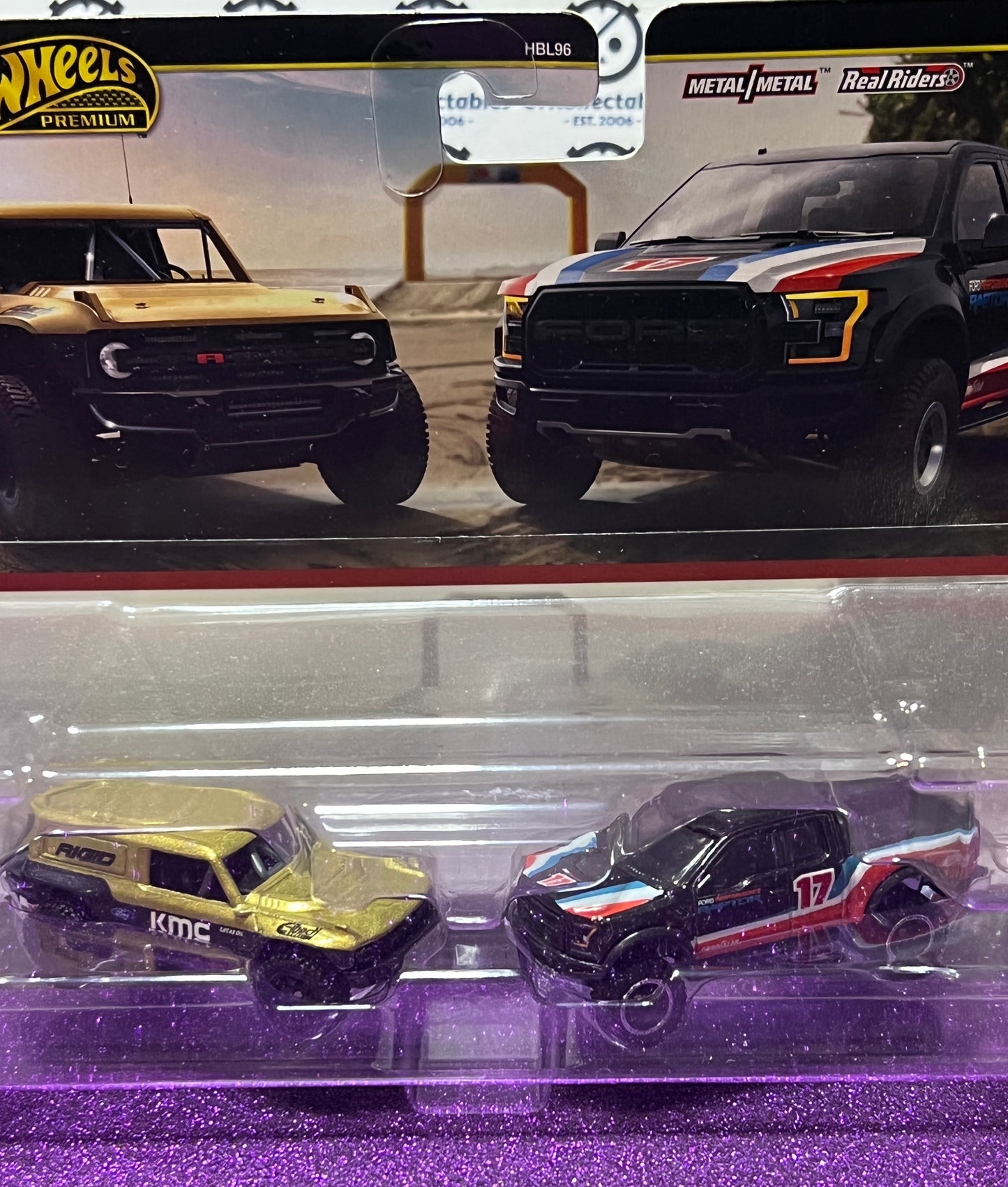 HOT WHEELS PREMIUM MATTEL FORD BRONCO R '17 FORD F150 RAPTOR CAR CULTURE - 2024