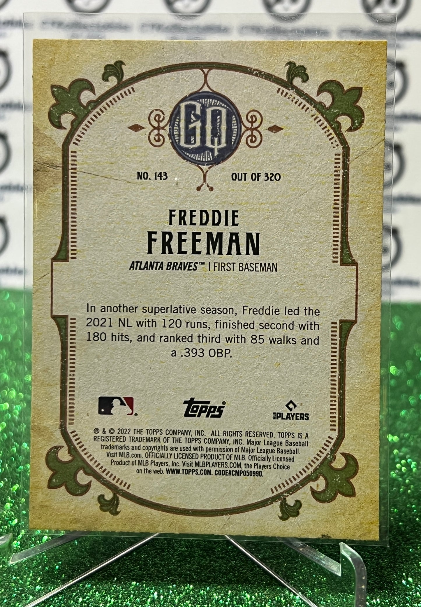 2022 TOPPS GYPSY QUEEN BASEBALL FREDDIE FREEMAN  # 143 ATLANTA BRAVES CARD