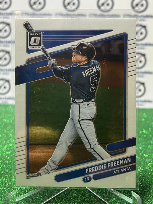 2021 DONRUSS OPTIC BASEBALL FREDDIE FREEMAN # 123  ATLANTA BRAVES CARD