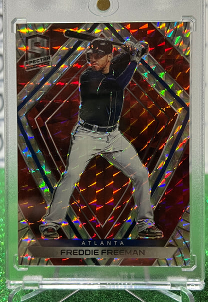 2020 PANINI SPECTRA BASEBALL FREDDIE FREEMAN # 26  JERSEY NUMBERED 05/25  PRIZM  ATLANTA BRAVES / L A DODGER BASEBALL CARD