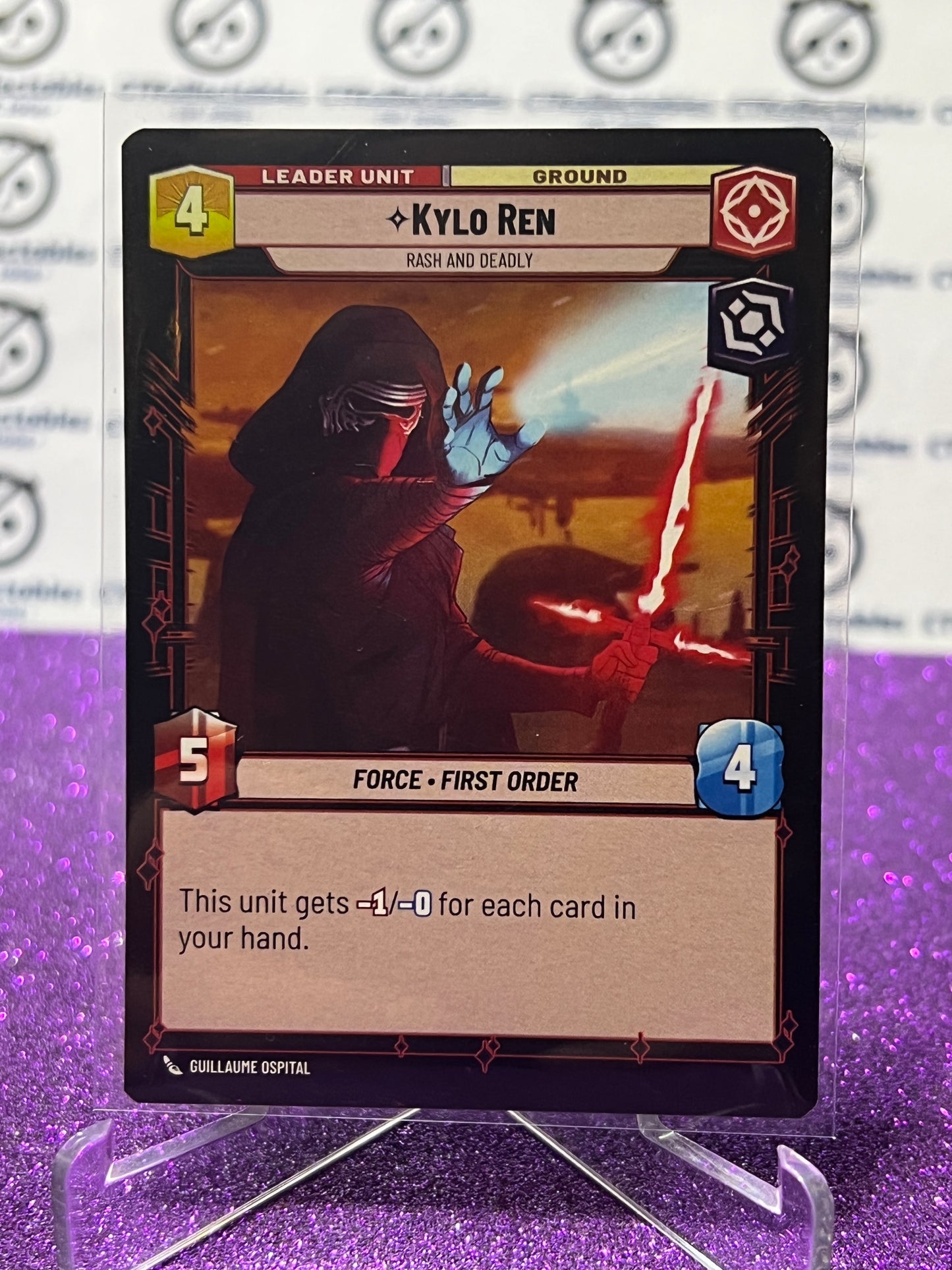 2024 STAR WARS UNLIMITED KYLO REN # 011/262  NON-FOIL CARD