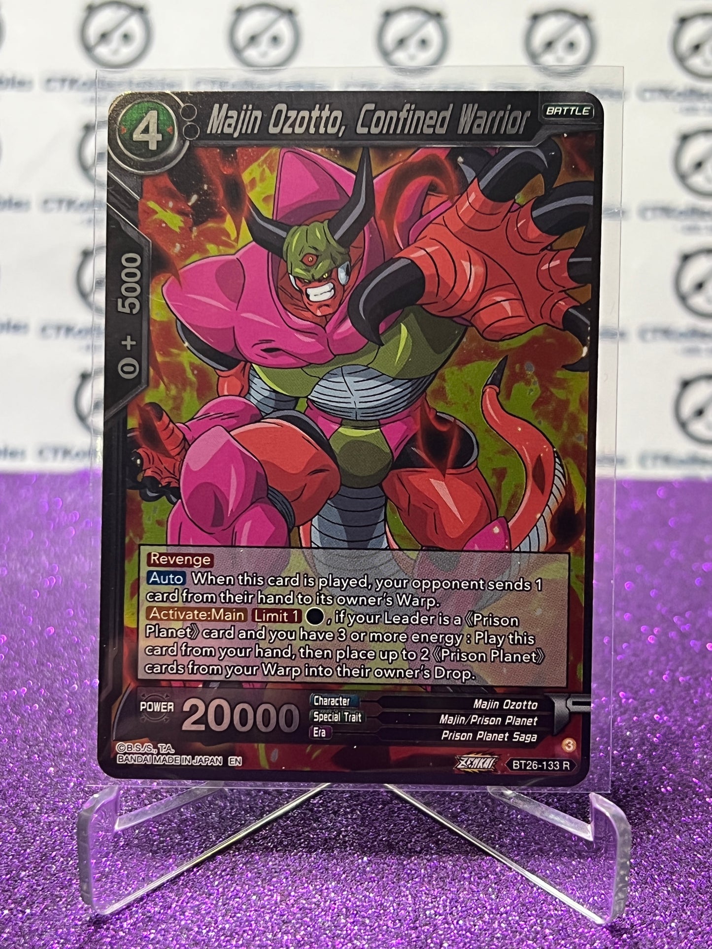 2024 DRAGON BALL SUPER MAJIN OZOTTO, CONFINED WARRIOR # BT26-133 R FOIL CARD