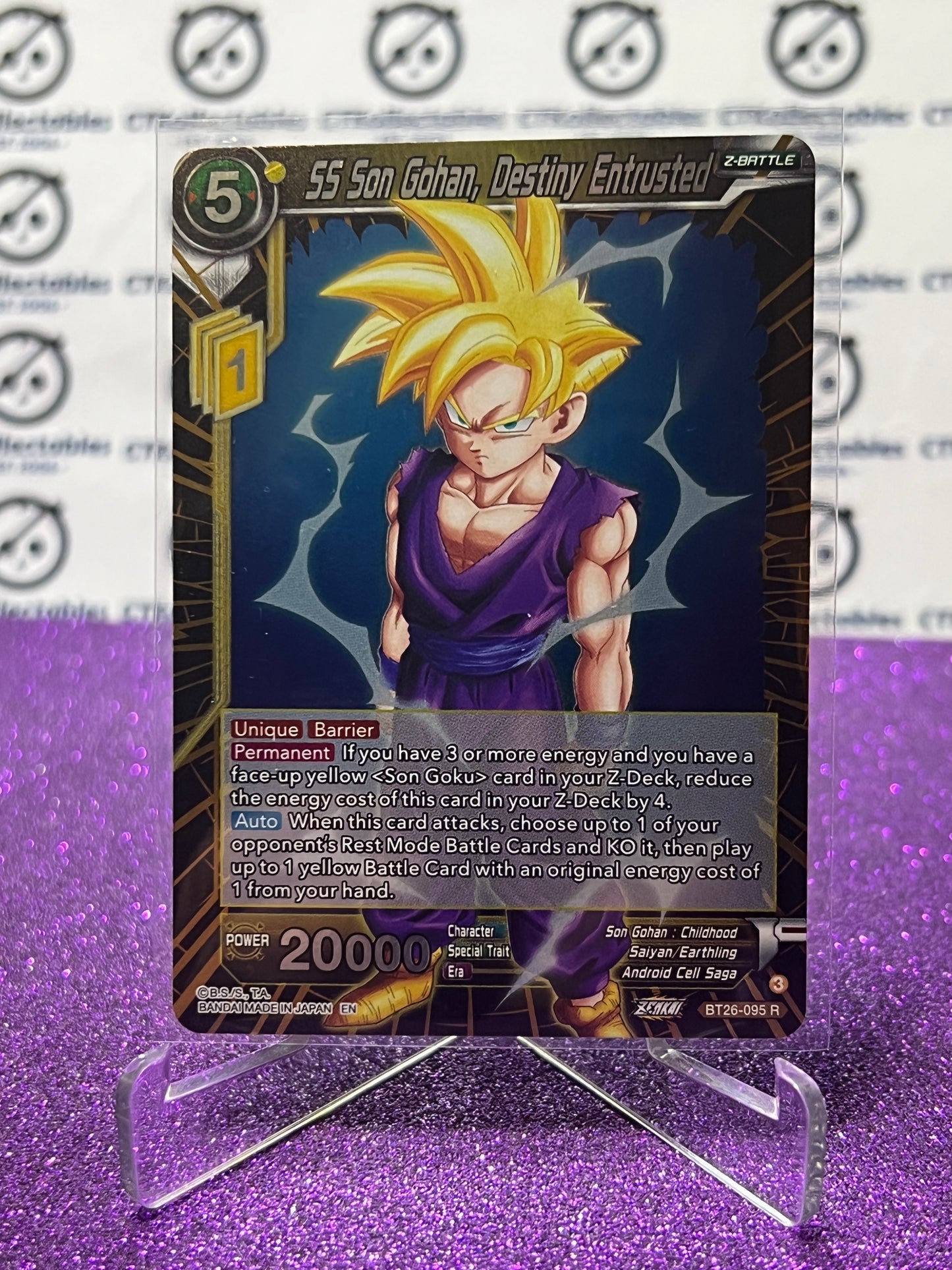 2024 DRAGON BALL SUPER SS SON GOHN, DESTINY ENTRUSTED # BT26-095 R FOIL CARD