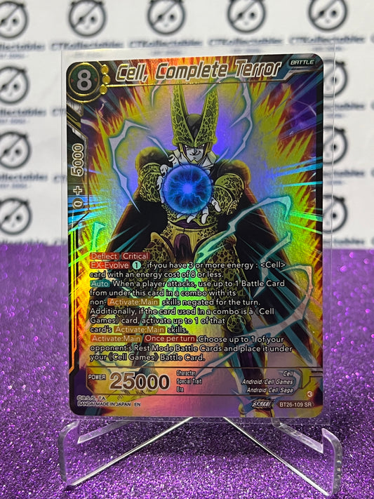 2024 DRAGON BALL SUPER CELL, COMPLETE TERROR # BT26-109 SR FOIL CARD