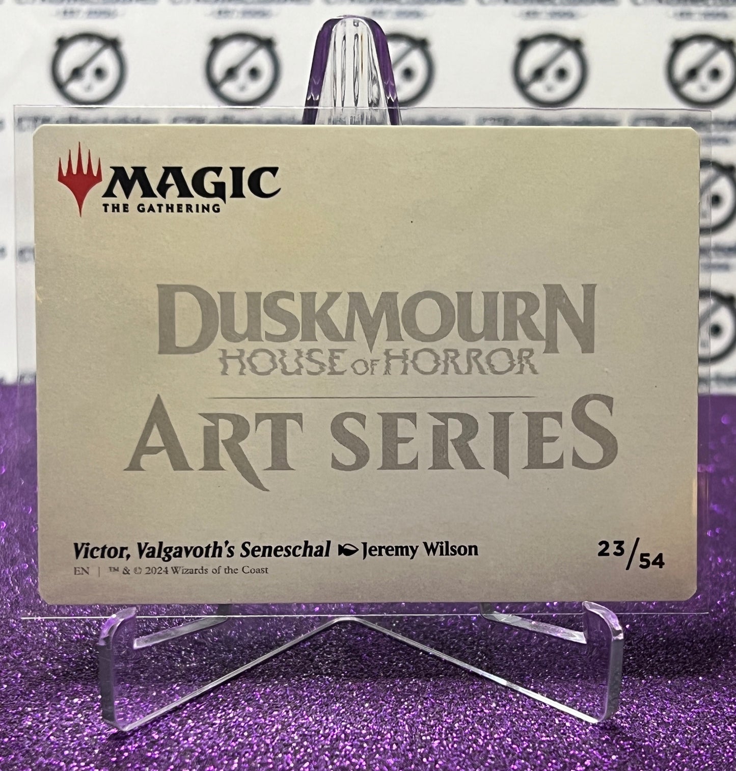 2024 MAGIC THE GATHERING DUSKMOURN HOUSE OF HORROR ART SERIES # 23/54  VICTOR, VALGAVOTH'S SENESCHAL