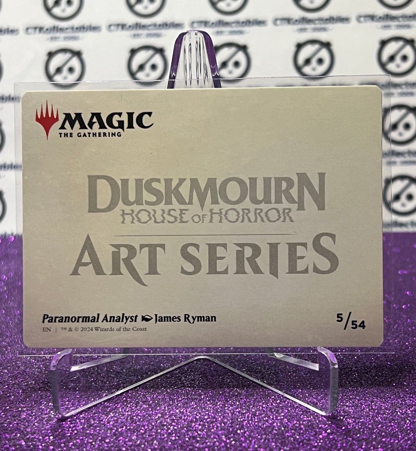 2024 MAGIC THE GATHERING DUSKMOURN HOUSE OF HORROR ART SERIES # 5/54 PARANORMAL ANALYST