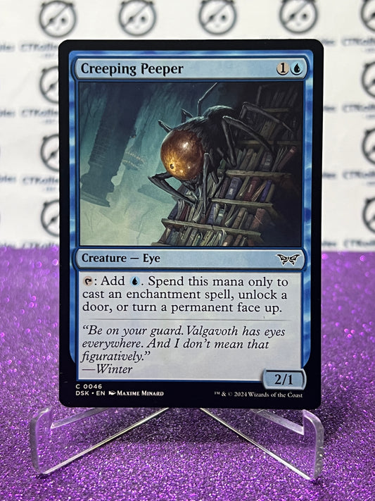 2024 MAGIC THE GATHERING DUSKMOURN HOUSE OF HORROR CREEPING PEEPER # C 0046 CREATURE-EYE CARD