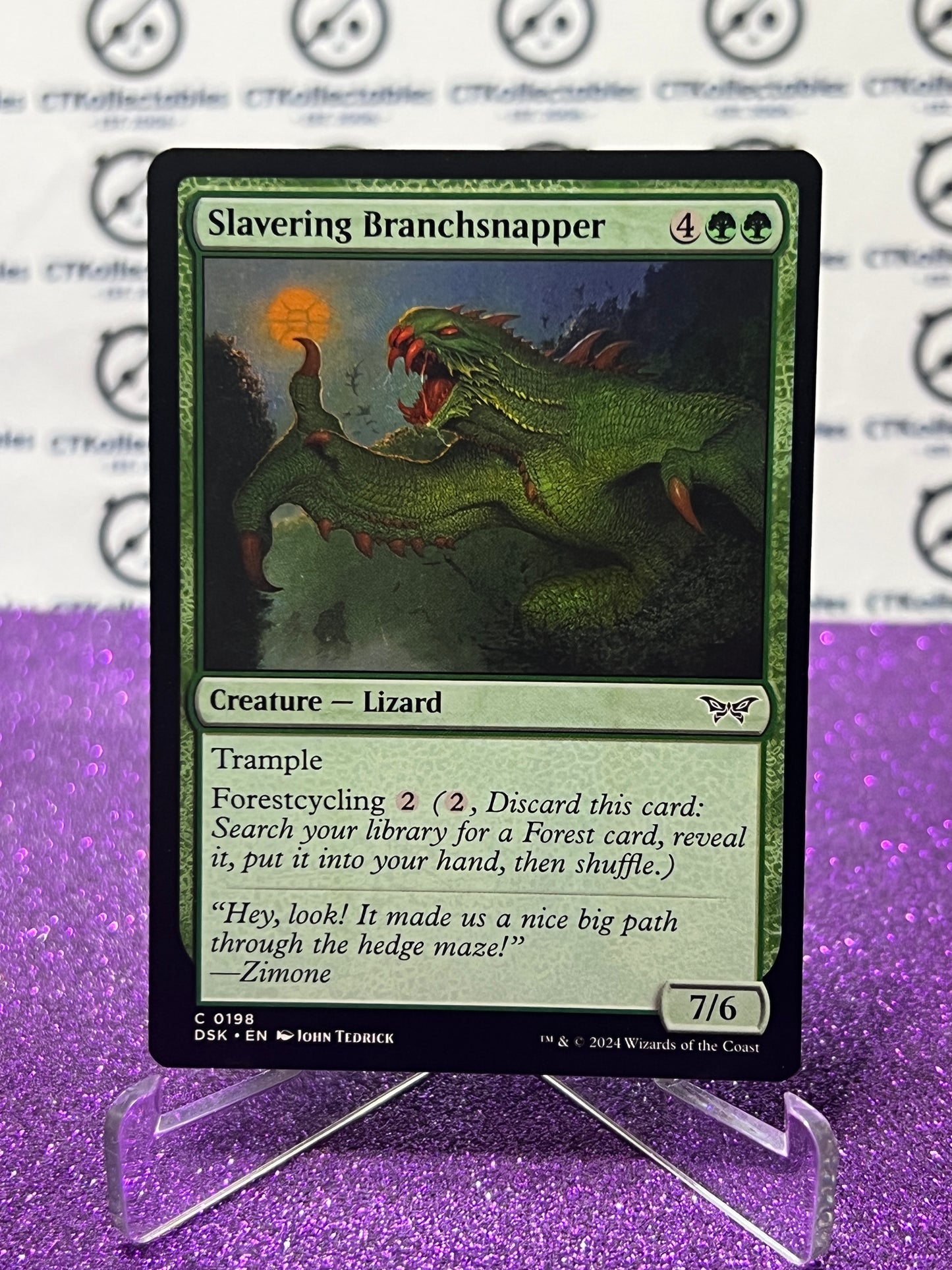 2024 MAGIC THE GATHERING DUSKMOURN HOUSE OF HORROR SLAVERING BRANCHSNAPPER # C 0198 CREATURE-LIZARD CARD