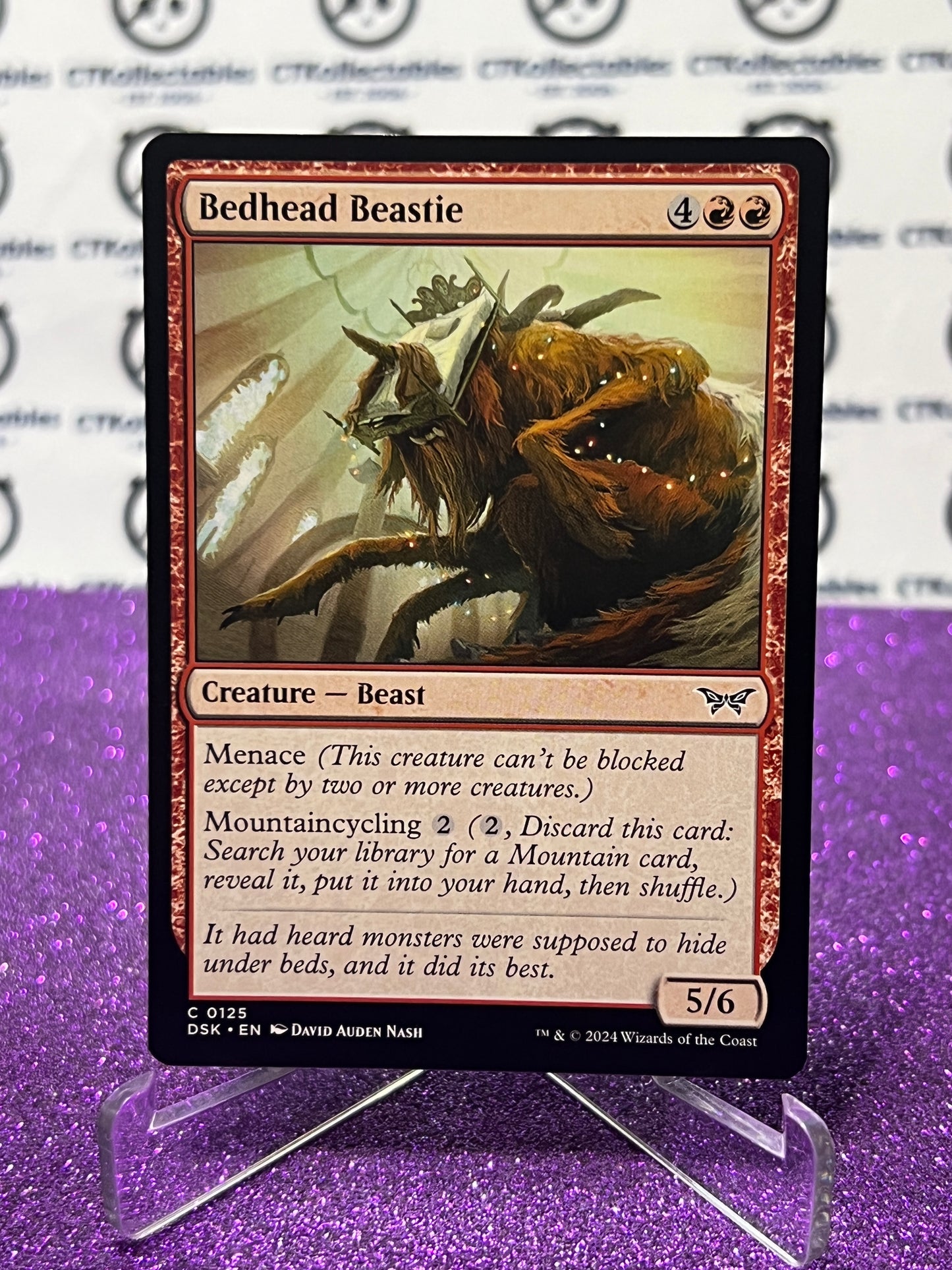 2024 MAGIC THE GATHERING DUSKMOURN HOUSE OF HORROR BEDHEAD BEASTIE # C 0125 CREATURE-BEAST CARD