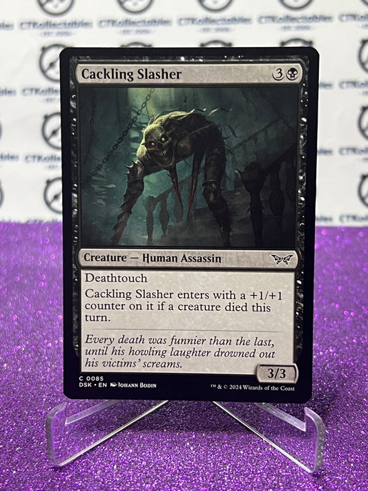 2024 MAGIC THE GATHERING DUSKMOURN HOUSE OF HORROR CACKLING SLAHER # C 0085 CREATURE-HUMAN ASSASSIN CARD