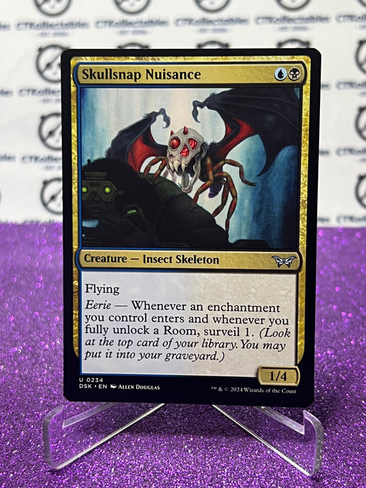 2024 MAGIC THE GATHERING DUSKMOURN HOUSE OF HORROR SKULLSNAP NUISANCE # U 0234 CREATURE-INSECT SKELETON CARD