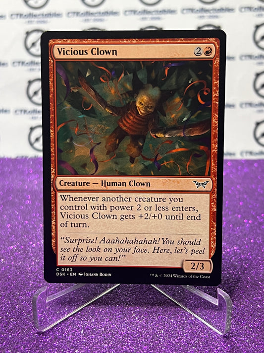 2024 MAGIC THE GATHERING DUSKMOURN HOUSE OF HORROR VICIOUS CLOWN # C 0163 CREATURE-HUMAN CLOWN CARD