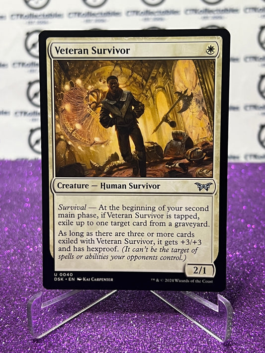 2024 MAGIC THE GATHERING DUSKMOURN HOUSE OF HORROR VETERAN SURVIVOR # U 0040 CREATURE-HUMAN SURVIVOR CARD