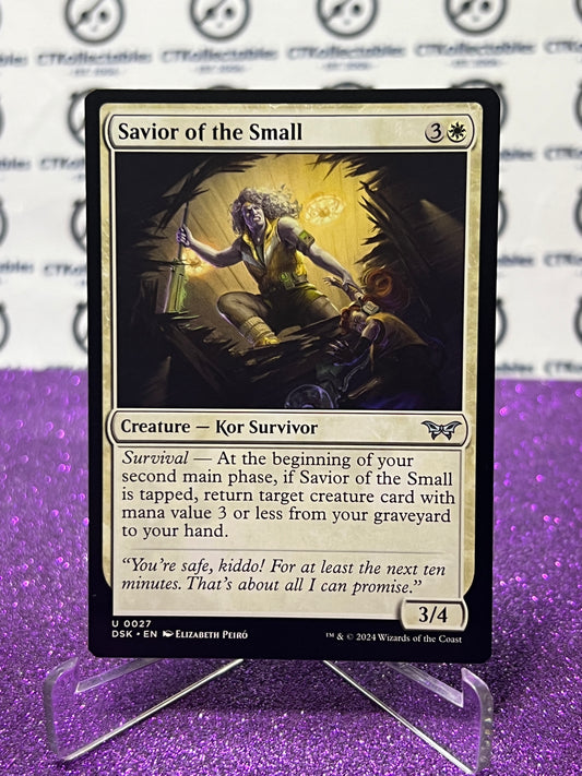 2024 MAGIC THE GATHERING DUSKMOURN HOUSE OF HORROR SAVIOR OF THE SMALL # U 0027 CREATURE-KOR SURVIVOR CARD