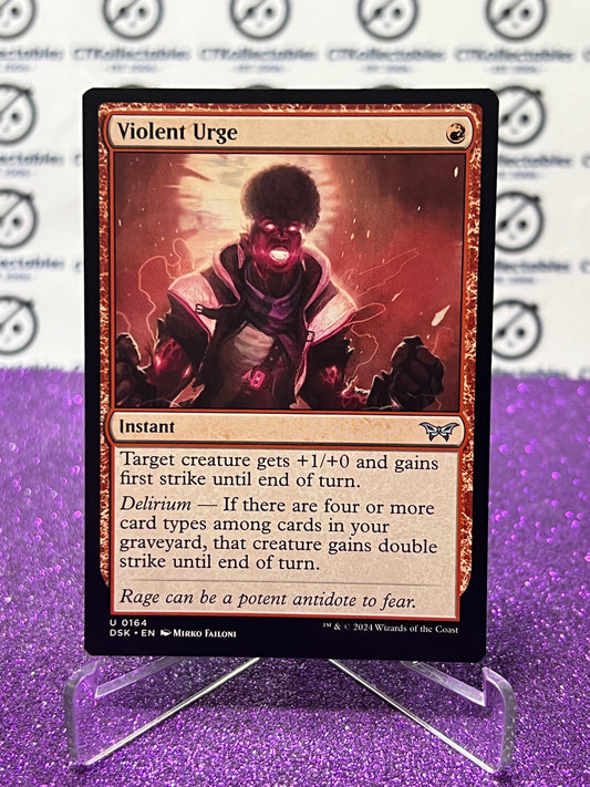 2024 MAGIC THE GATHERING DUSKMOURN HOUSE OF HORROR VIOLENT URGE # U 0164 INSTANT CARD