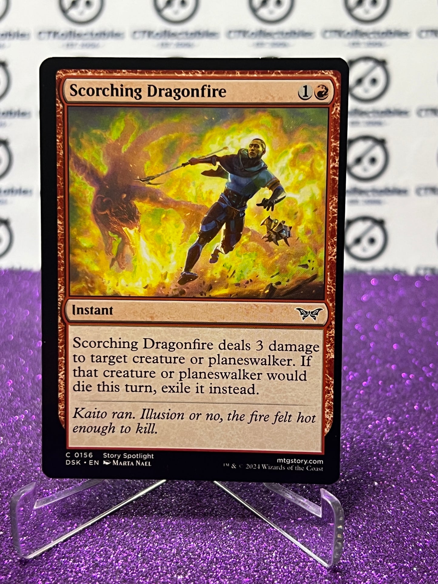 2024 MAGIC THE GATHERING DUSKMOURN HOUSE OF HORROR SCORCHING DRAGONFIRE # C 0156 INSTANT CARD