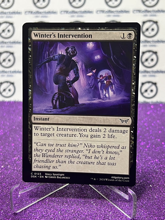 2024 MAGIC THE GATHERING DUSKMOURN HOUSE OF HORROR WINTER'S INTERVENTION # C 0123 INSTANT CARD