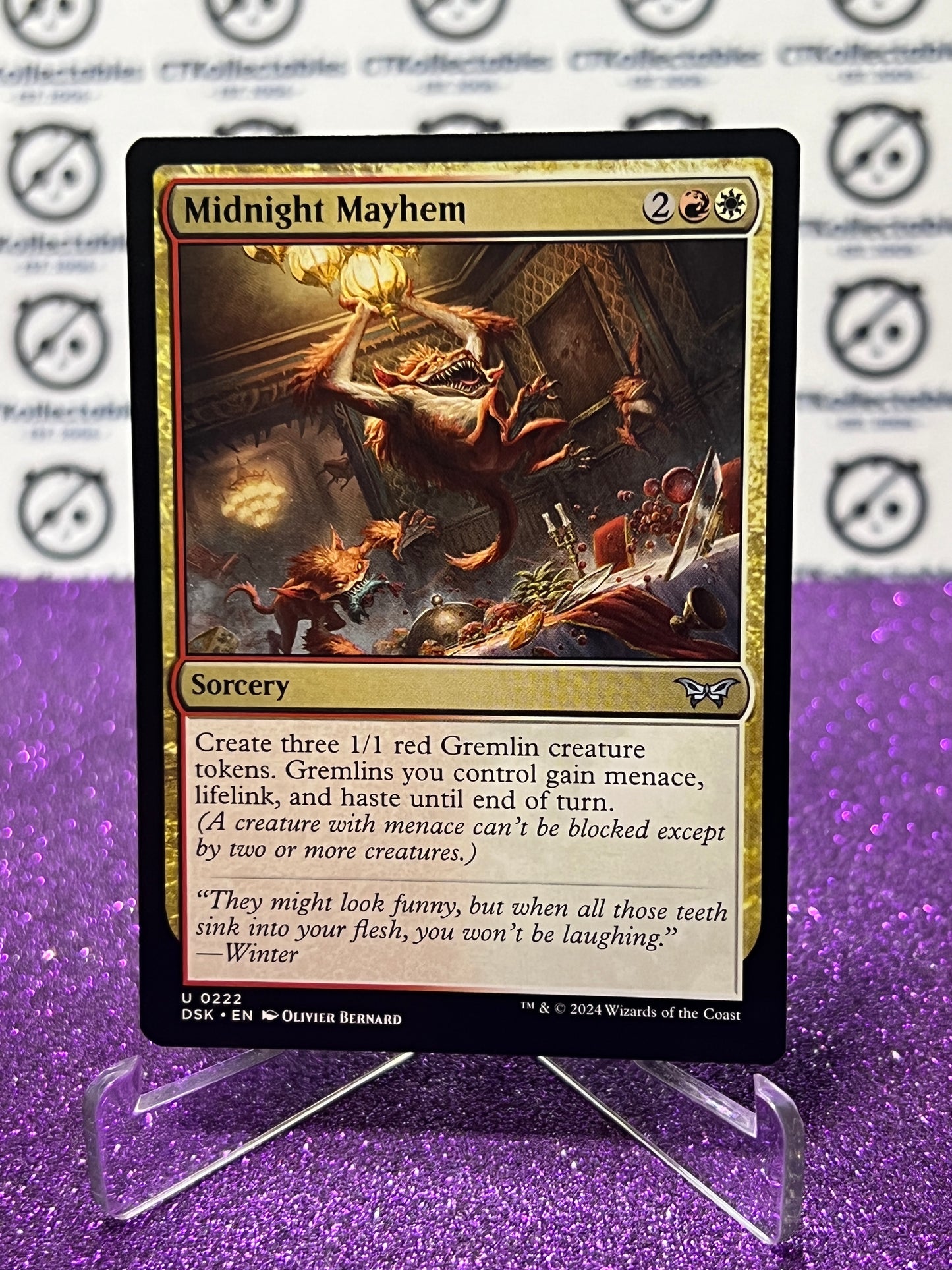 2024 MAGIC THE GATHERING DUSKMOURN HOUSE OF HORROR MIDNIGHT MAYHEM # U 0222 SORCERY CARD