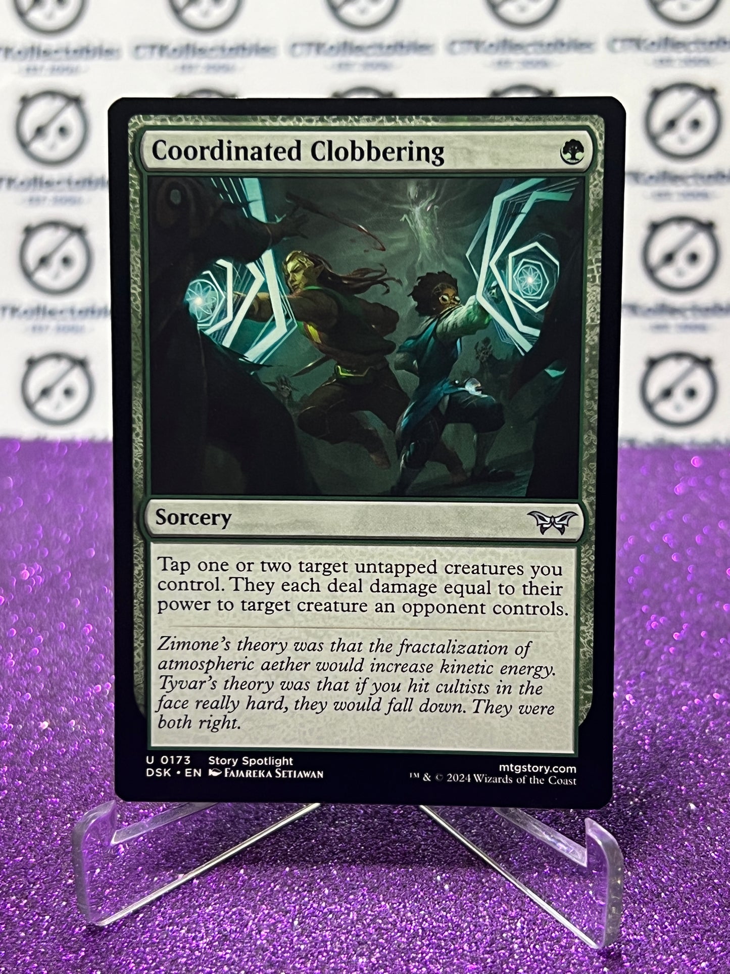 2024 MAGIC THE GATHERING DUSKMOURN HOUSE OF HORROR COORDINATED CLOBBERING # U 0173 SORCERY CARD