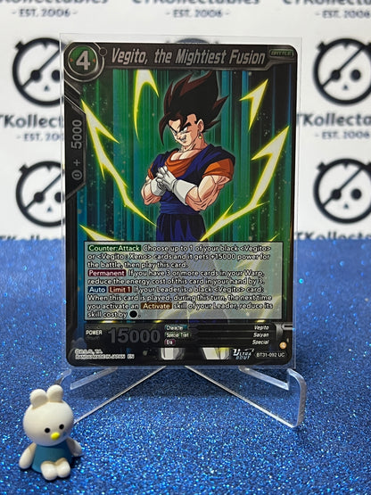 DRAGON BALL IMPACT BEYOND DIMENSIONS VEGITO, THE MIGHTIEST FUSION # BT31-082 UC FOIL CARD