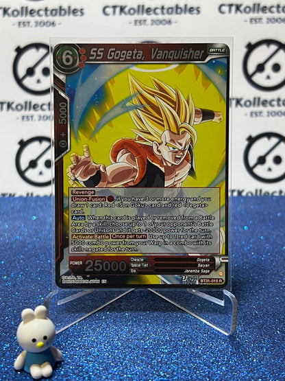 DRAGON BALL IMPACT BEYOND DIMENSIONS SS GOGETA, VANQUISHER # BT31-015 R FOIL CARD