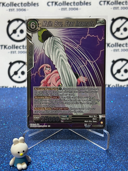 DRAGON BALL IMPACT BEYOND DIMENSIONS MAJIN BUU, FEAR INCARNATE # BT31-137 R FOIL CARD