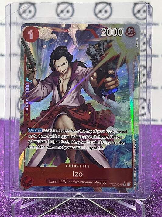 2024 ONE PIECE THE BEST IZO # OP03-003 R*  ENGLISH TRADING GAME CARD