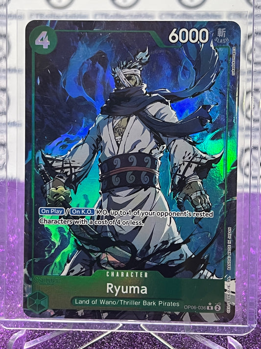 2024 ONE PIECE THE BEST RYUMA # OP06-036 R*  ENGLISH TRADING GAME CARD