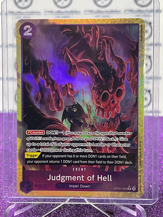 2024 ONE PIECE THE BEST JUDGMENT OF HELL # OP02-089 R*  ENGLISH TRADING GAME CARD