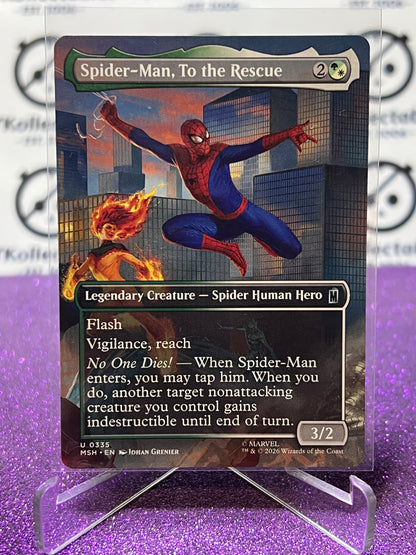 2026 MAGIC THE GATHERING / MARVEL SUPER HEROES SPIDER-MAN, TO THE RESCUE # U 0335 NON-FOIL,BORDERLESS CARD