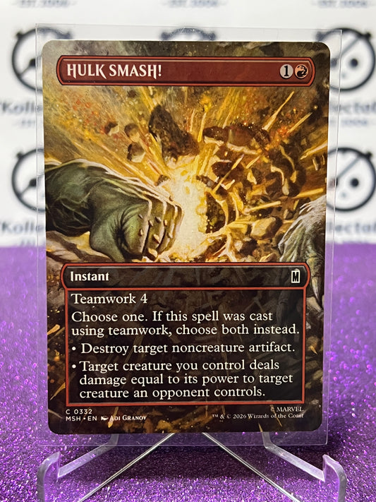 2026 MAGIC THE GATHERING / MARVEL SUPER HEROES HULK SMASH! # C 0332 NON-FOIL,BORDERLESS CARD